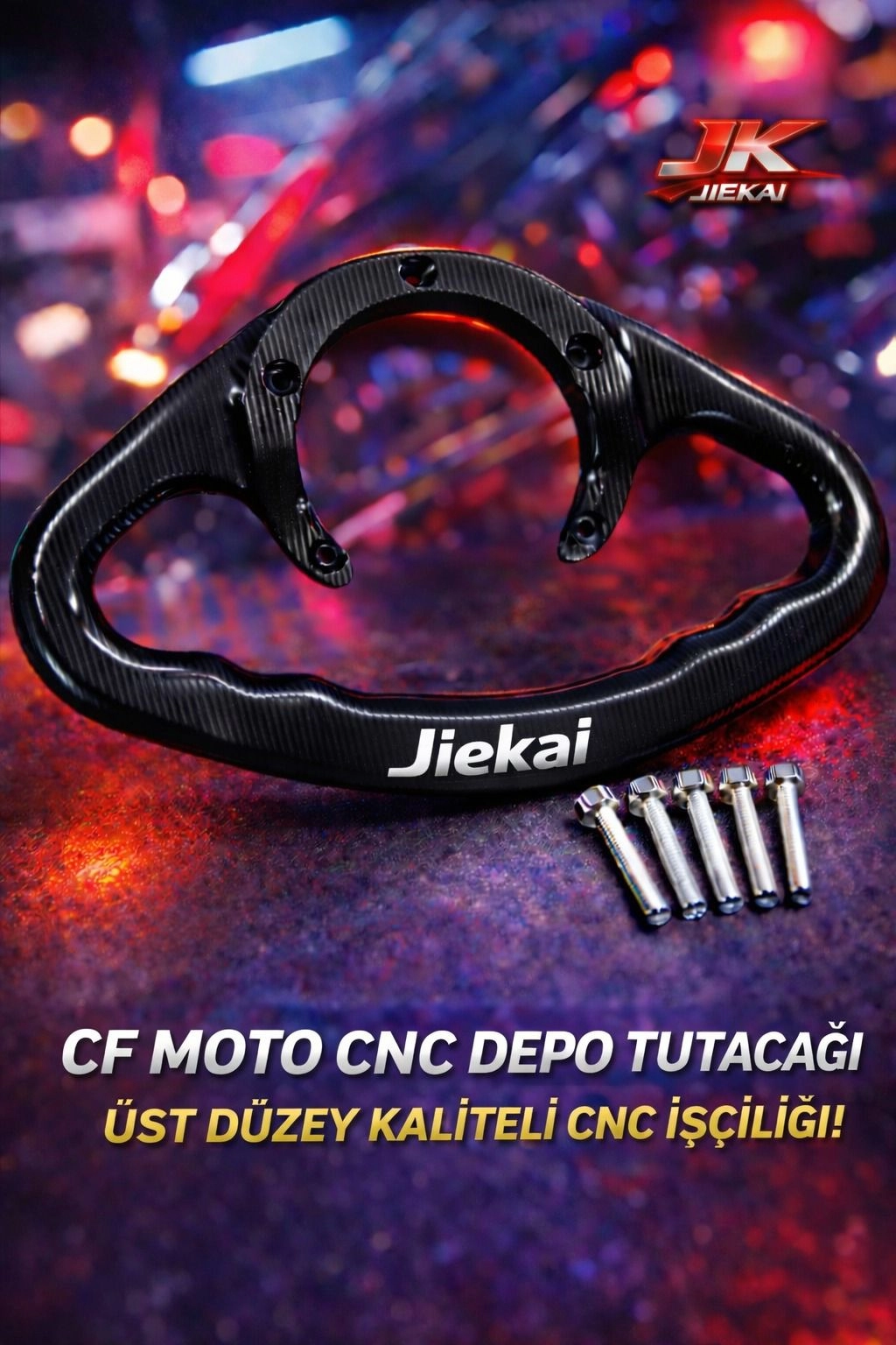 DP300 CF-MOTO DEPO TUTAMAÇ *SİYAH* ( AÇIKLAMADA UYUMLU MODELLER )