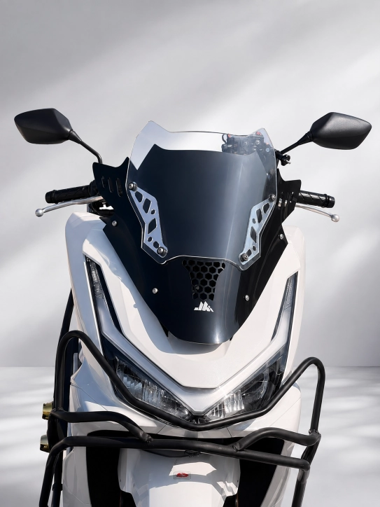 JK JİEKAİ Honda PCX 2025-2026 *T*-Sport Ön Cam - PETEKLİ MODEL (SİLVER)