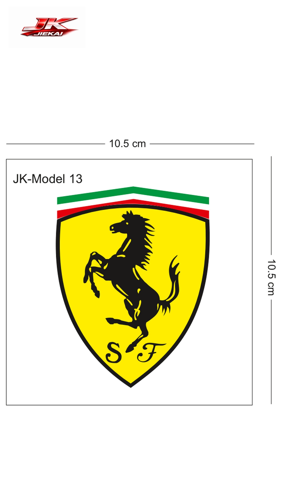 JK JİEKAİ MOTOSİKLET KASK AKSESUARI STİCKER MODEL 13