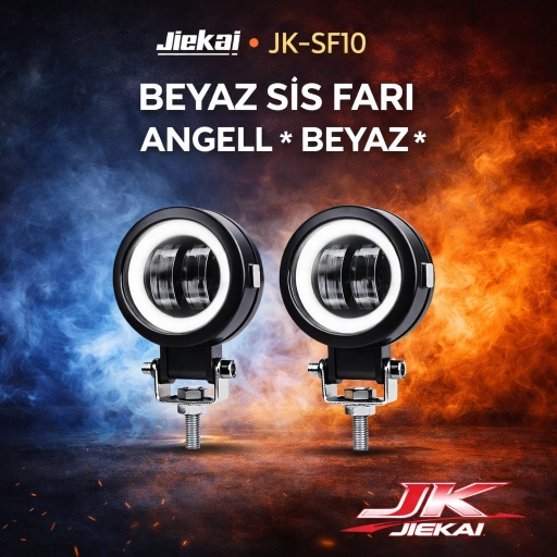 JİEKAİ JK-SF10 BEYAZ SİS FARI ANGELL * BEYAZ * ( ADET FİYATIDIR )