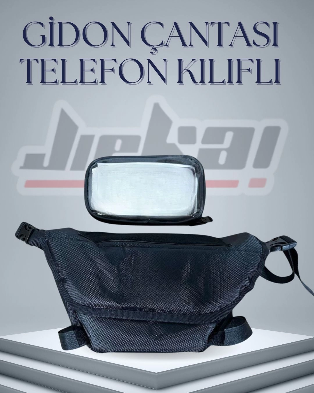 GD-002 GİDON ÇANTASI SU GEÇİRMEZ TELEFON KILIFLI TUTUCU ÜNİVERSAL VİTESLİ VE SCOOTER UYUMLU