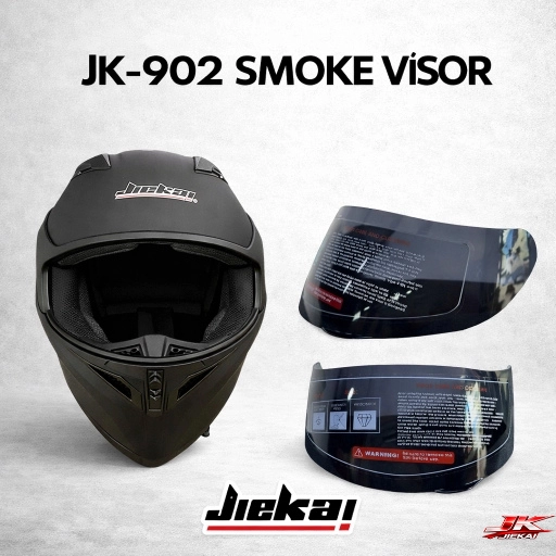 JİEKAİ ÇENE AÇILIR KASK SMOKE-FÜME VİZÖR 