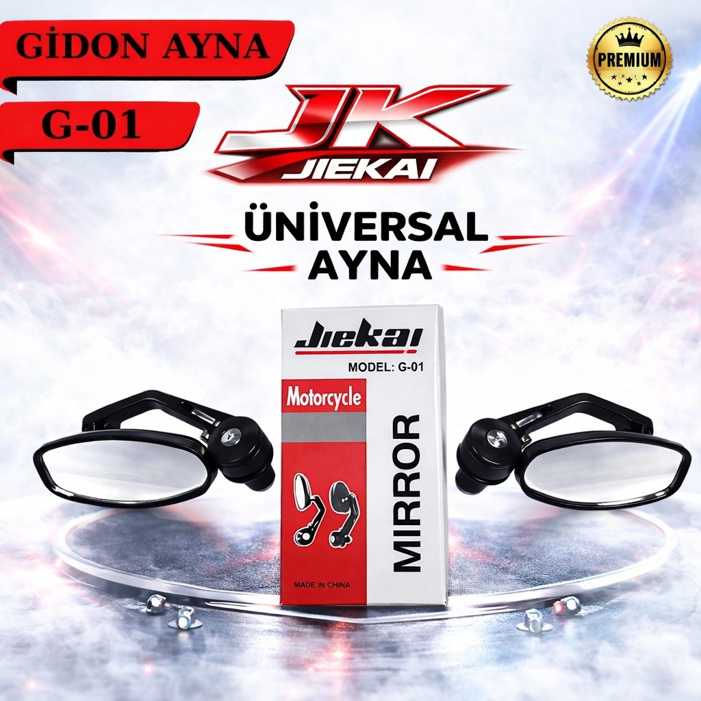 JİEKAİ ÜNİVERSAL GİDON AYNASI SİYAH