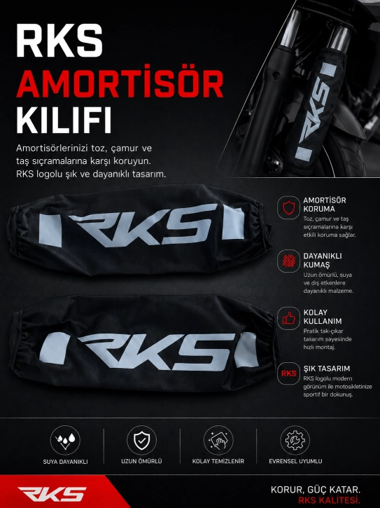 JİEKAİ RKS Uyumlu Amortisör Kılıfı