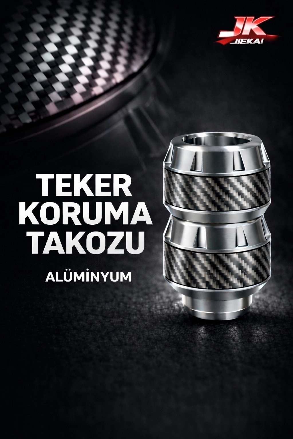 KB-37 RENKLİ ÖN TEKER TAKOZU *GÜMÜŞ* ÜNİVERSAL