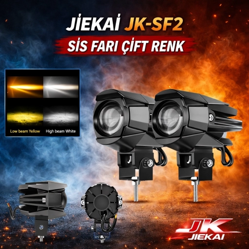 JİEKAİ JK-SF2 SİS FARI ÇİFT RENK ( ADET FİYATIDIR )