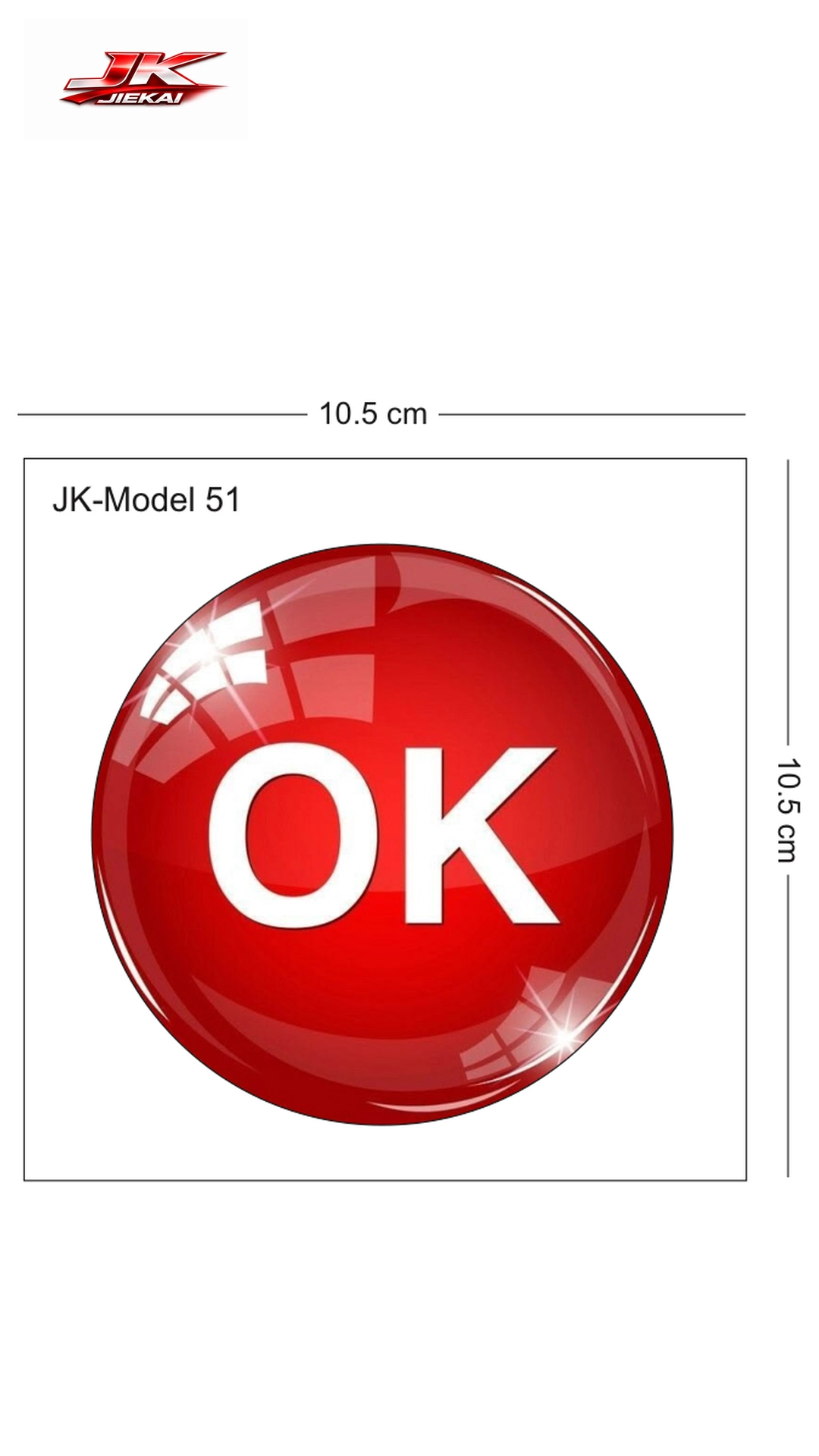 JK JİEKAİ MOTOSİKLET KASK AKSESUARI STİCKER MODEL 51